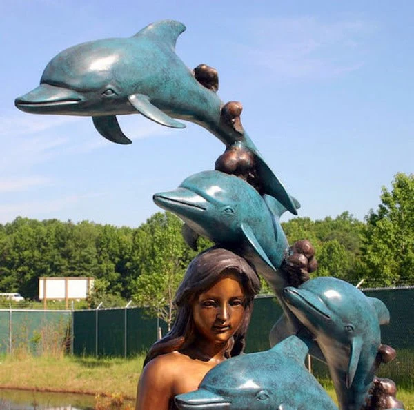 Mermaid Swimming With 8 Dolphins - Image 4
