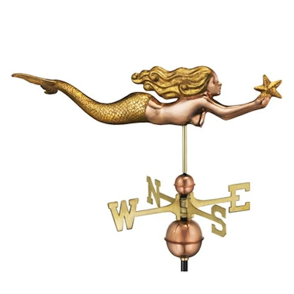 Mermaid with Starfish Weathervane