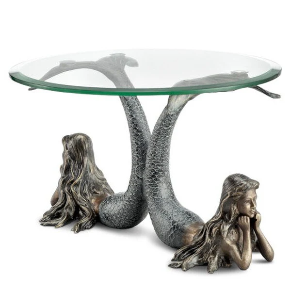 Mermaids Table Server Candleholder Statue - Image 3