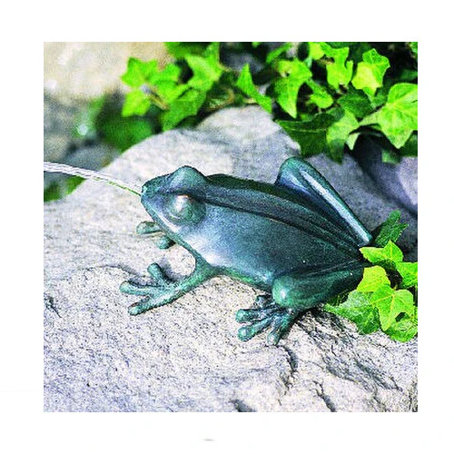 Mischievous Frog Water Feature 6" Long Piped Statue - Image 2