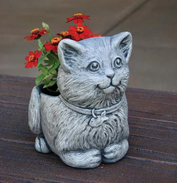 Mittens the Kitten Planter Garden Statue