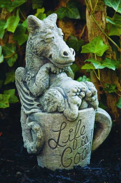Mohana Dragon Statue Life is Good