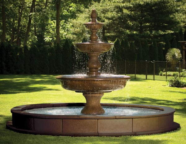 Monticello Fountain On 12' Pool Estate Grand 112" High - Image 3