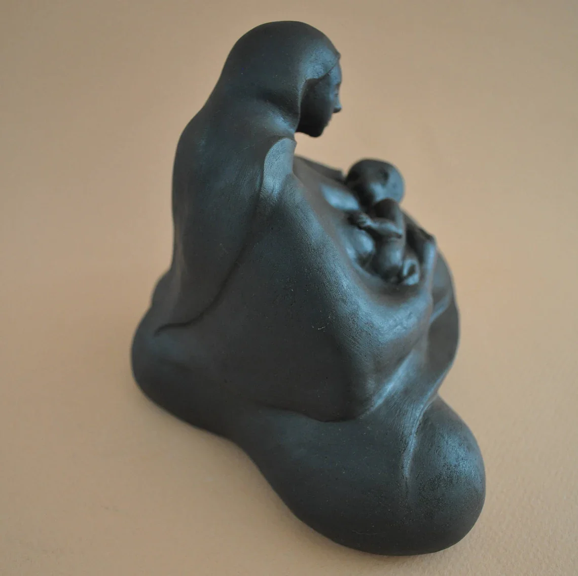 Mother And Child By Sigrid Herr Sculpture - Image 5