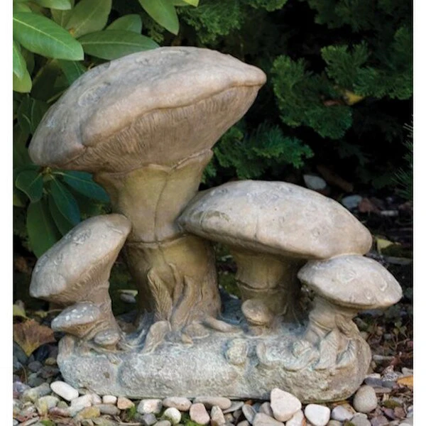 Mushroom Cluster Cement Garden Sculpture