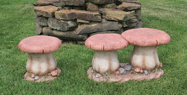 Mushroom Seating Stools Set of Two - Image 2
