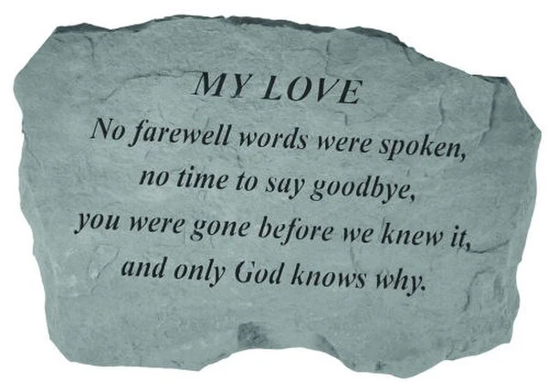 My Love - No Farewell Words Were.....