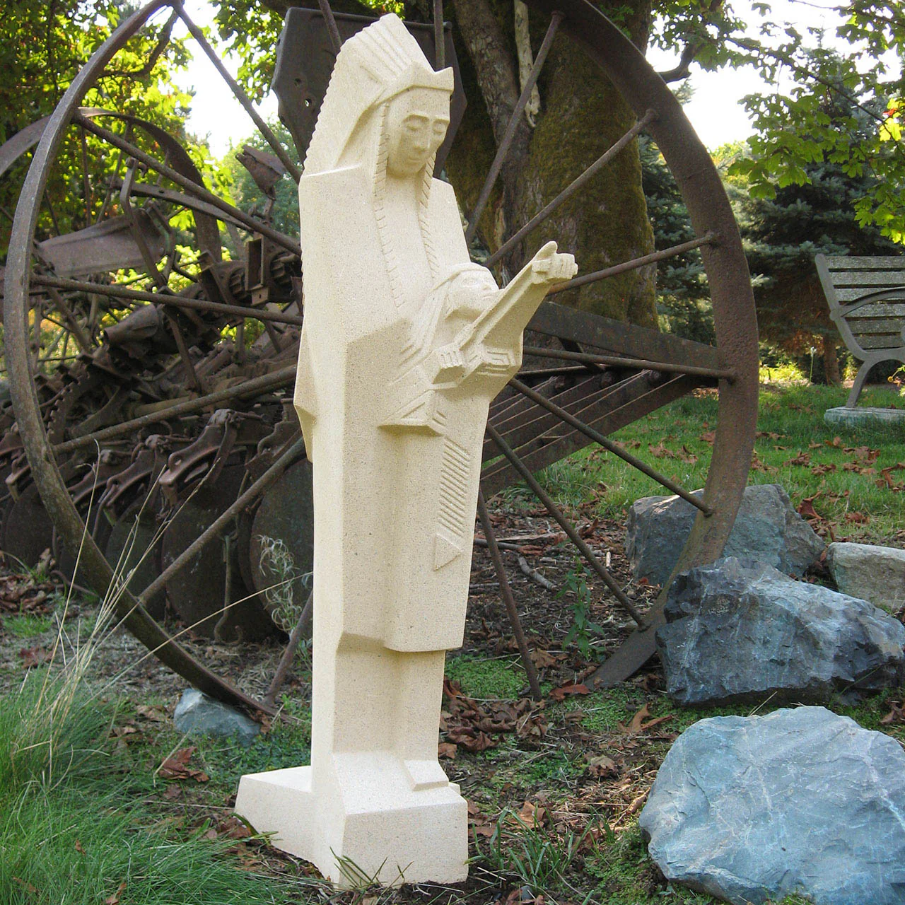 Nakomis Frank Lloyd Wright Garden Sculpture 36" High