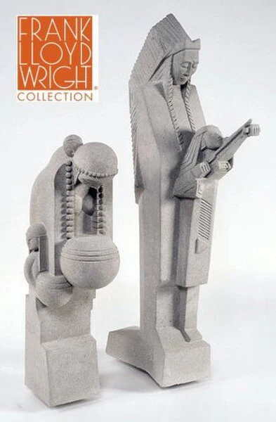 Nakomis & Nakoma Statues Set by Frank Lloyd Wright - Image 2