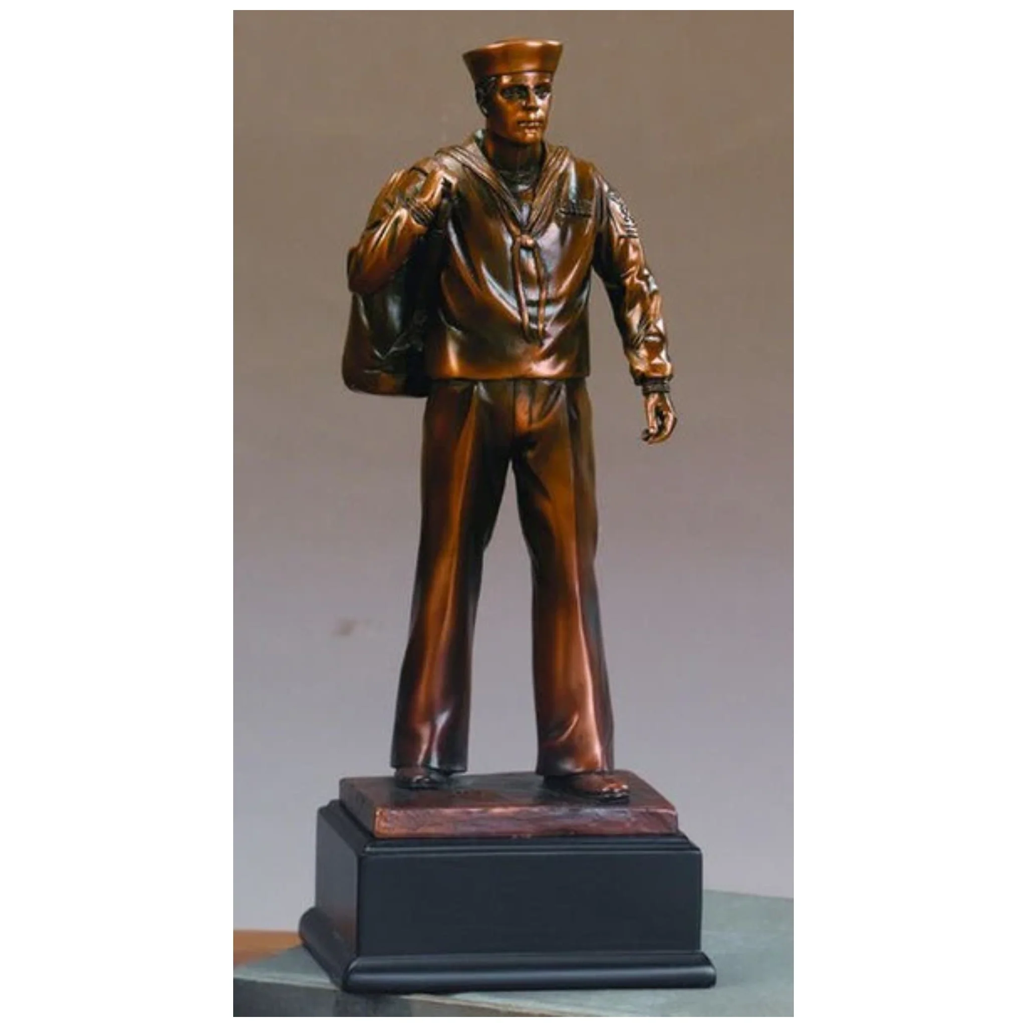 Navy Man Military Sculpture 11.5" High