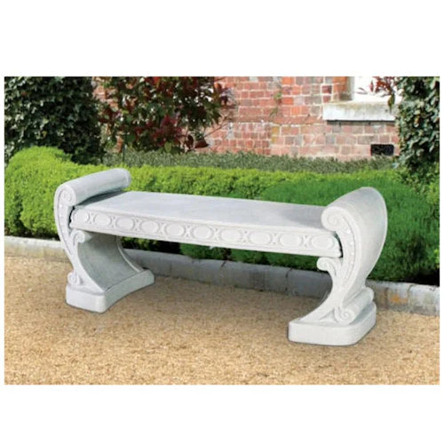 Neo Classic Cement Garden Bench 60" Long