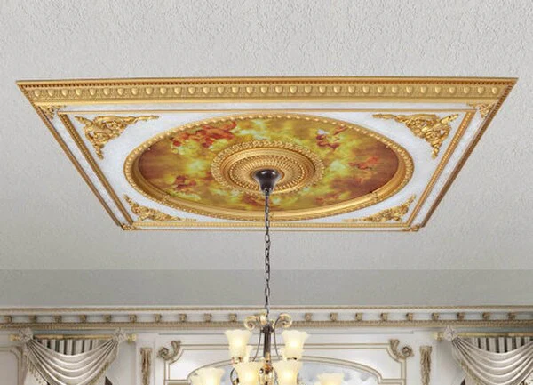 Neo Classical Rectangular Ceiling Medallion 95" - Image 2