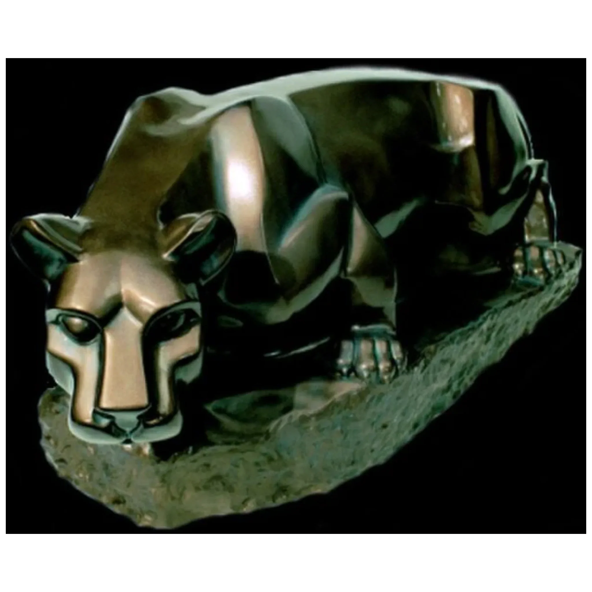 Nittany Lion Shrine Bronze Mascot Statue 36" L