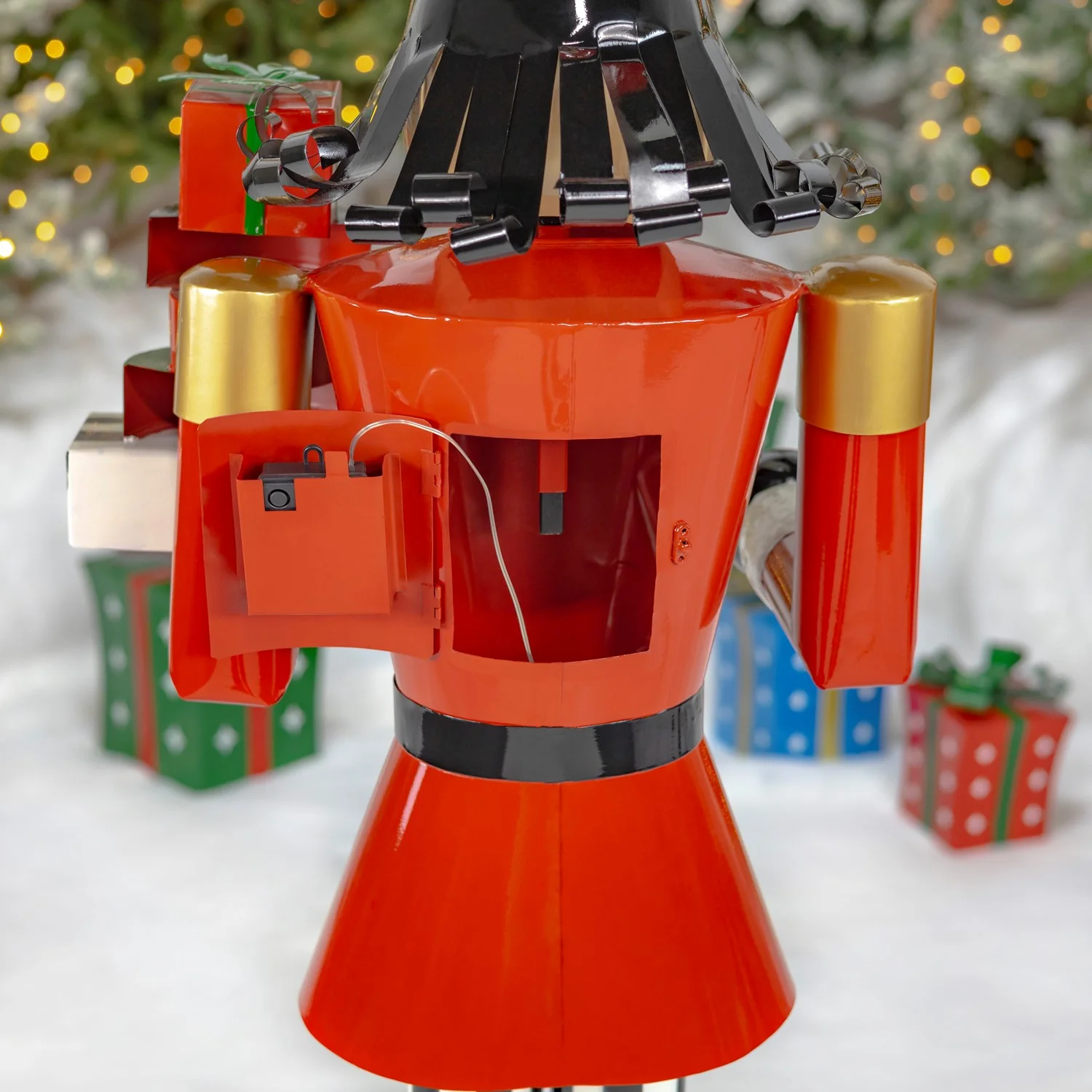 Nutcracker with Christmas Gifts Statue 65" H - Image 3