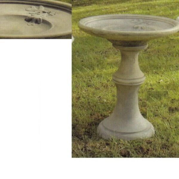 Oak Leaf Birdbath