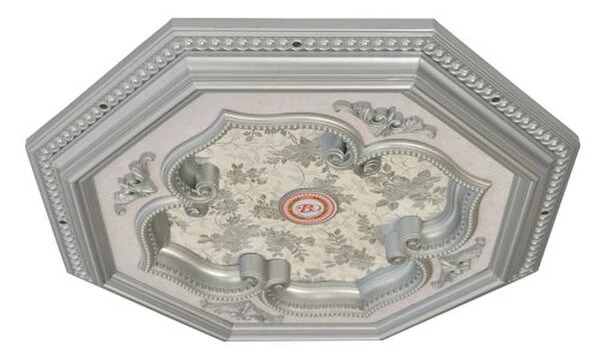 Octagon Silver Ceiling Medallion 24 inch - Image 3