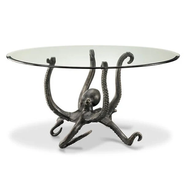 Octopus Sculptural Coffee Table with Glass Top - Image 4