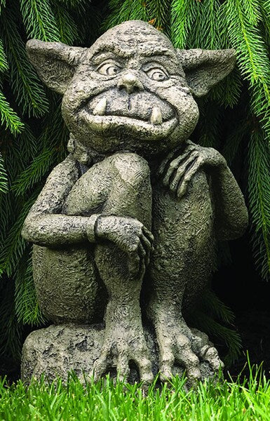 Ollie Ogre Cement Garden Statue 18" High - Image 3
