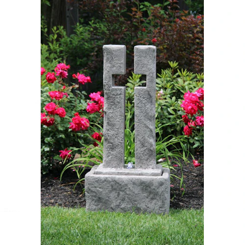 Open Cross Fountain Sculpture - Image 3