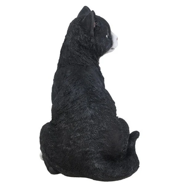 Black and White Cat Sculpture - Image 3