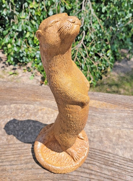 Otter Garden Cement Sculpture with Attitude - Image 3