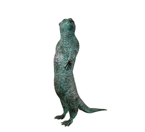 Otter Water Feature Sculpture Bronze