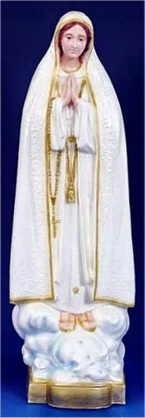 Our Lady Of Fatima Statue Colored 32" High - Image 2