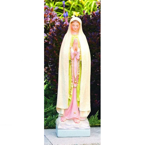 Our Lady Of Fatima Sculpture 18" High