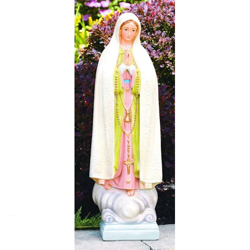 Our Lady Of Fatima Sculpture 24" High - Image 2