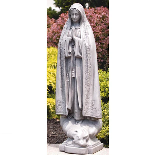 Our Lady Of Fatima Sculpture 34" High - Image 2