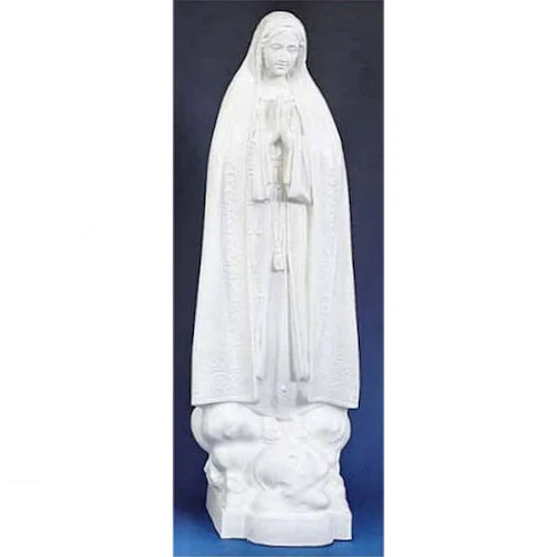 Our Lady Of Fatima White Garden Statue 32" High