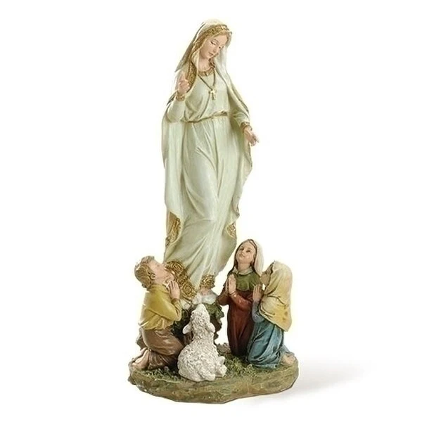 Our Lady Of Fatima with Children Statue