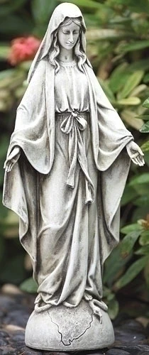 Our Lady of Grace Garden Sculpture 14" High - Image 2