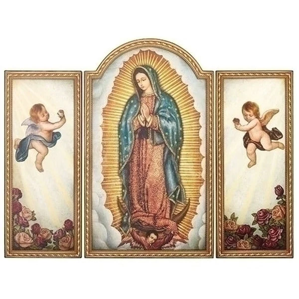 Our Lady of Guadalupe Triptych Wall Hanging
