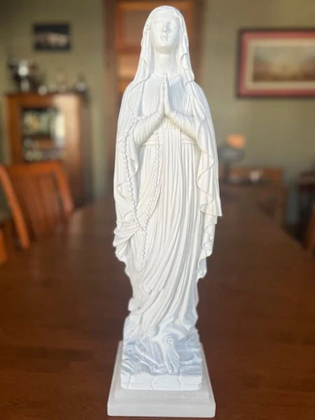 Our Lady Of Lourdes Marble Sculpture