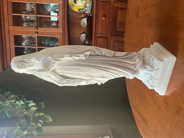 Our Lady Of Lourdes Marble Sculpture - Image 2