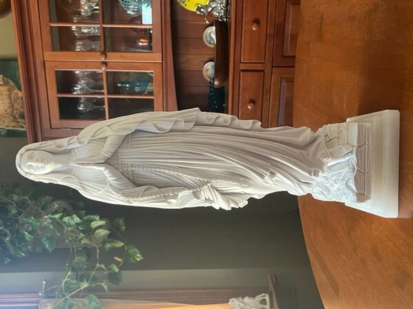 Our Lady Of Lourdes Marble Sculpture - Image 4