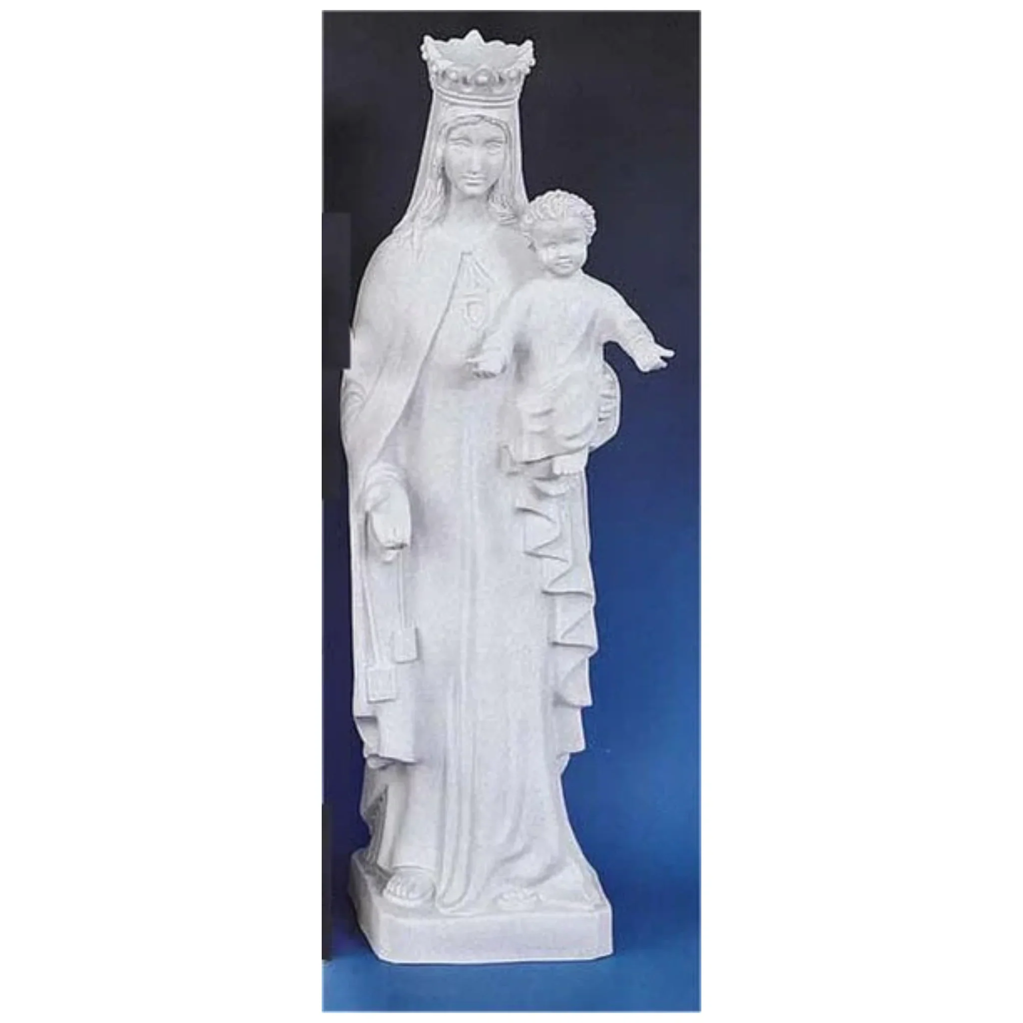 Our Lady Of Mt. Carmel White 24" High