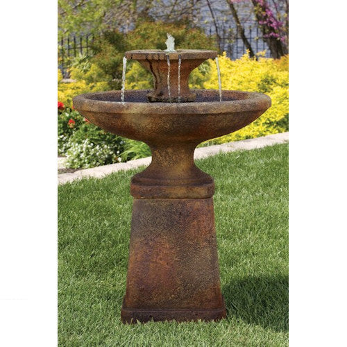 Oval Molise Cement Garden Fountain 45" High - Image 2