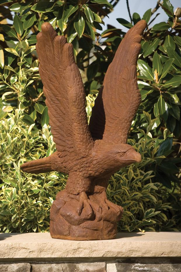 Patriot Eagle Cast Stone Sculpture 29.5" High