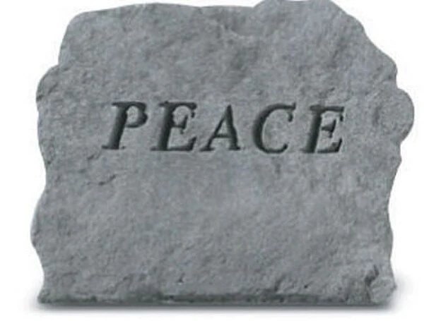 Peace Garden Stone—Cast Stone Stepping Stone or Wall Décor