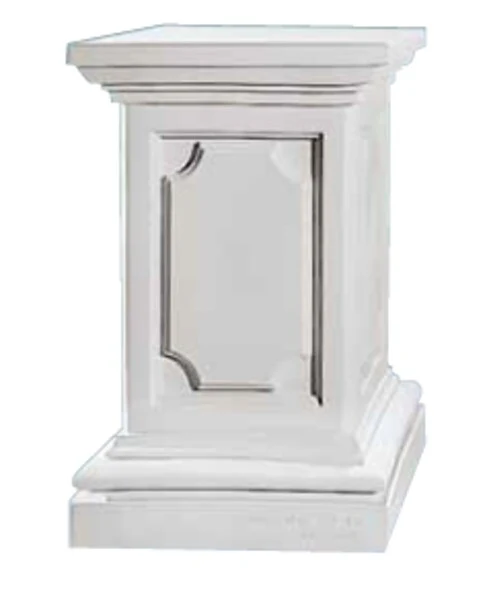 Pedestal 28" High Bonded Cararra Marble