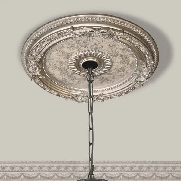 Round Champagne Ceiling Medallion 24 Inch - Image 2