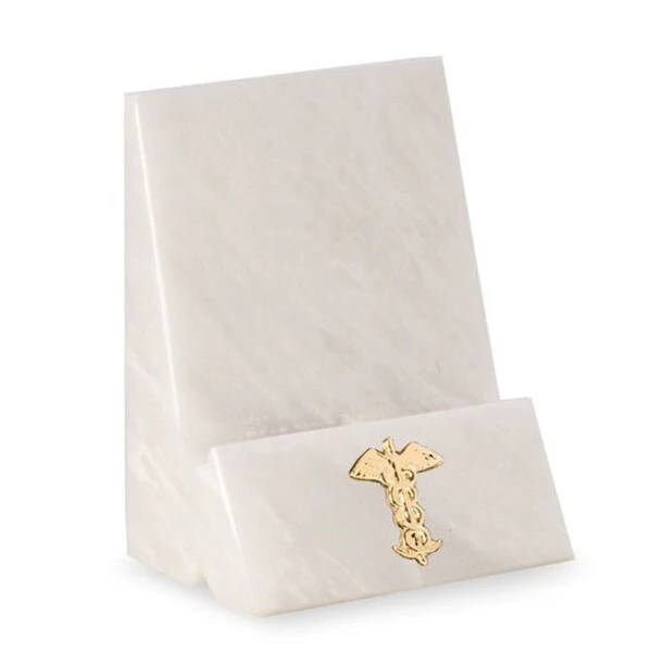 Phone Stand Marble with Caduceus Medical Insignia - Image 2