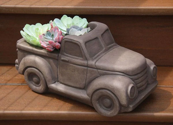 Pick Up Truck Planter Cement Small - Image 2