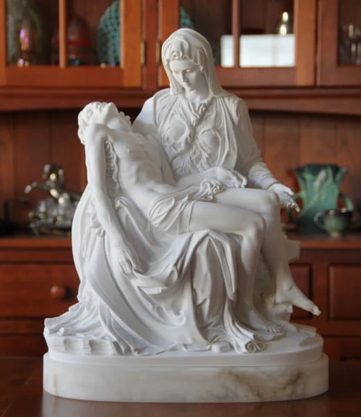 Pieta By Michelangelo 18.5" High