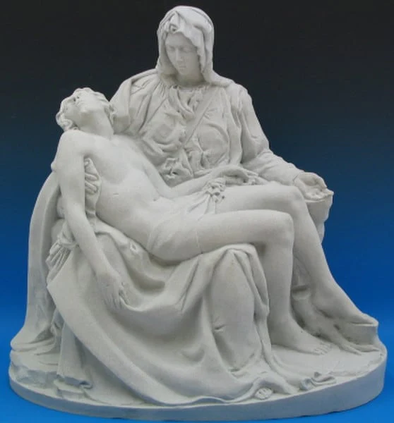 Pieta By Michelangelo 22" High Granite