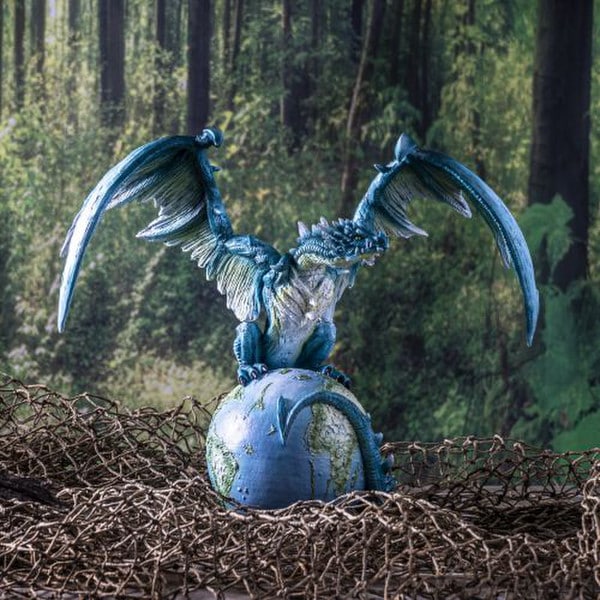 Planet Earth Guardian Dragon Statue - Image 5