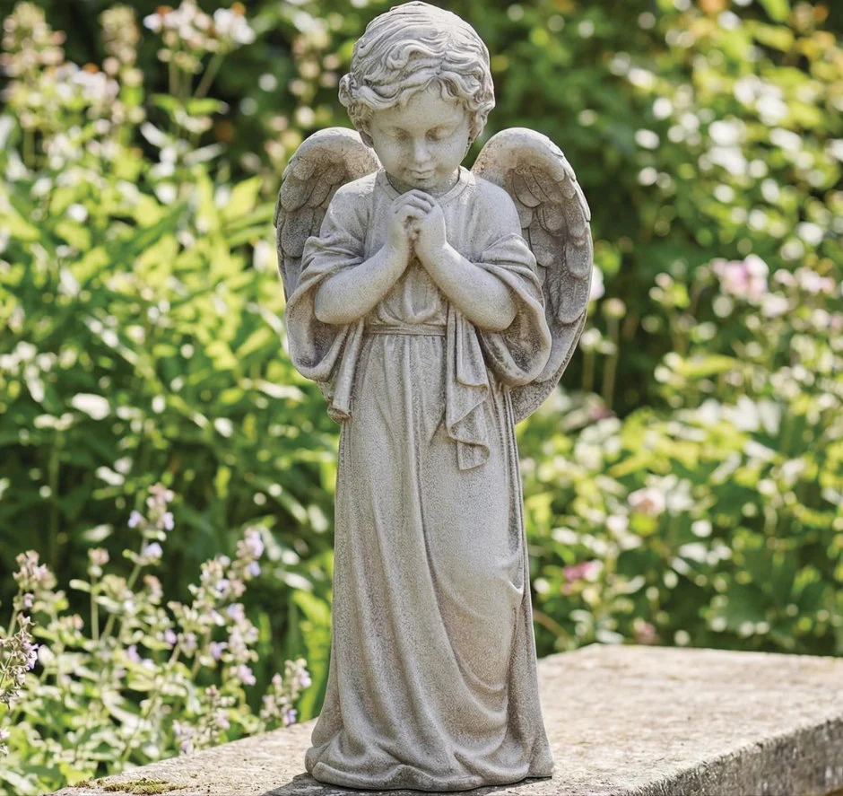 Praying Angel Garden Statue 17.5" High