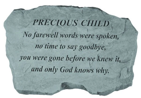 Precious Child - No Farewell Words....